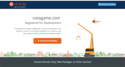 Desktop Screenshot of notagame.com