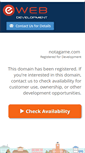 Mobile Screenshot of notagame.com